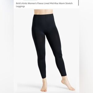 Britt’s Knits Fleece Lined Leggings. Size S/M. Great condition.